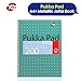 Pukka Pad A4+ Metallic Jotta Notebook 22.5x29.6 cm Wirebound, 80 GSM Paper, 200 Pages, 8mm Lined with 4-Hole Punch Margins, Perforated Edges Notebook for School & Office (Green) (Pack of 3)