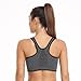 Women's Zip Front Sports Bra - Wireless, Padded, Post-Surgery, Racerback, Workout & Yoga Bra Top 2 Pack