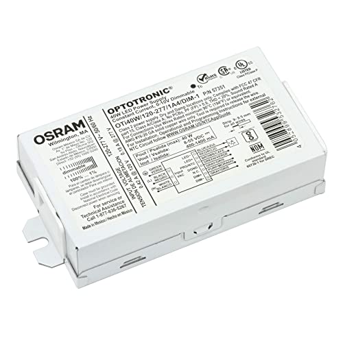 Image of *2743W1 OPTOTRONIC Programmable Compact 40 Watts Constant Current LED Driver, 0-10V Dimmable OTi40W /120-277 /1A4 DIM-1 - Replacement /Compatible with Osram 57351