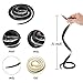 fluffy 6 Pieces Large Rubber Snakes 52 Inches and 31 Inches Realistic Fake Snakes Black Mamba Snake Toys for Garden Props to Keep Birds Away, Pranks, Halloween Decoration