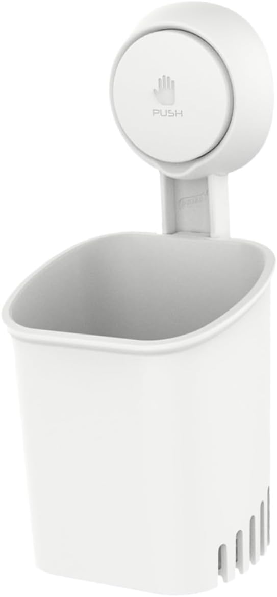 4pcs Mountable Toothbrush Holder Suction for Bathroom Glass Smooth Surfaces Non-Slip Electric Manual Brush Holders