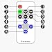 RGBZONE 2 Pack Mini RF LED Dimmer, Single Color LED Controller for 5050 3528 5630 LED Strip Lights, DC5V/DC12V/DC24V Single Channel LED Controller, 11-Keys RF Wireless Remote Control
