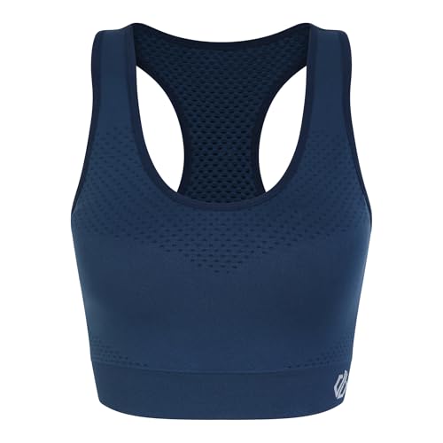 Dare2b Womens Don't Sweat It Iii Sports Bra, Moon Light Denim, M EU