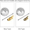 Oumefar Brass Float Valve DN15 G1/2 Male Thread Stainless Steel Float Ball Water Sensor Switch for Water Tank Toilet Pool Liquid Level Control