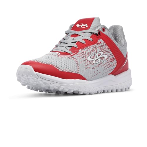 Boombah Viper Pureknit Men's Status Turf Gray/Red/White - Size 11