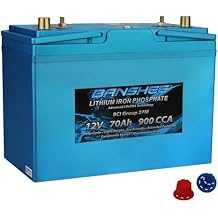 Deep Cycle Lithium Iron RV Battery Group 27 LiFeP04 900CCA