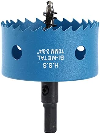 Shangjun M42 Bi-Metal Hole Saw HSS Centring Drill Bit Hole Saw 1-9/16'' (40mm),with a Shank,Cutting Circular Holes, for Hardwood and Thin Metal, Can Easily Drill Wood, Plywood, Thin Metal, Blue