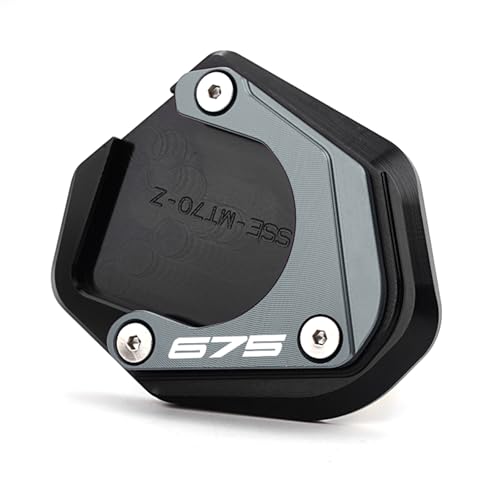 Plaque de support 675SS extension béquille en aluminium CNC teinte titane
