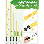 GHB Soccer Agility Training Equipment, 6 Agility Poles, 20ft Speed Ladder, 12 Disc Cones, Resistance Parachute, Jump Rope, 5 Resistance Bands, Soccer Training Poles for Speed Agility Training - Image 5