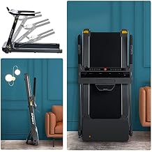 GOWE Folding Electric 3.5HP Treadmill آلة الجري المتوسطة صالة رياضية آلية 330 رطل ، جهاز المشي المحمول المضغوط القابل للطي للمشي الركض للياقة البدنية في المنزل ، الطاقة الكهربائية الآلية 14KM / H
