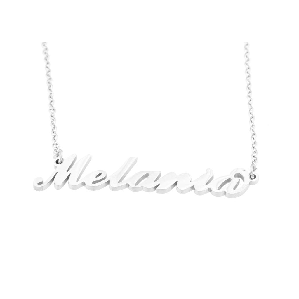 Flowers Collana Vari Nomi in Acciaio lucidissimo. Girocollo Collana con Nome Donna per Essere Sempre al Top. Scegli Il Tuo per Un Ottima Idea Regalo