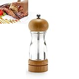 Einstellbare Mahlwerk: Je nach Bedarf ist die Mutter von der Spitze des Salz- und Pfeffermühle Sets kann aus losem fest, feiner Rauheit eingestellt wird, frisch gemahlener Würze sorgt für den besten Geschmack.