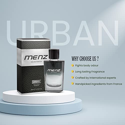 Image of MENZ Luxury Perfume Body Spray For Men | Long Lasting Fragrance | Ideal For Daily Use | Urban - 60ml Pack Of 1