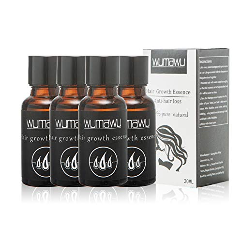 4Ã20ML Hair Growth Serum, Wild Growth Hair Oil, Hair Growth Essence, Help Hair Growing Fast Longer, Anti Hair Loss & Hair Thinning Treatment, Hair Regrowth Treatment For Women & Men