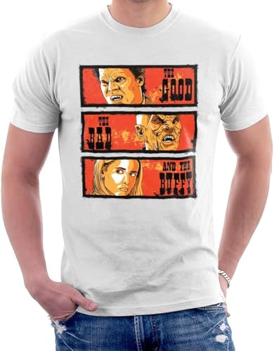 Bild: The Good, The Bad and Buffy The Vampire Slayer Men's T-Shirt White T-Shirts & Hemden(Small) f�r 22,55 EUR  bei Amazon
