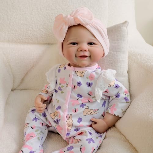 Muñeca Reborn Angelbaby Silicone 19 Pulgadas Realista miniatura 1