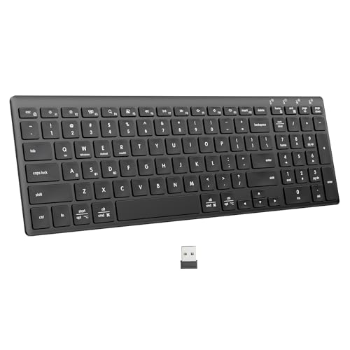 INFINMIND Wireless Ultra Slim Bluetooth Keyboard with...