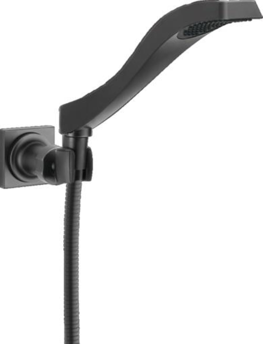 Douche à main murale à jet unique Delta Faucet Dryden avec tuyau noir