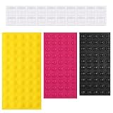 160 Pcs Bump Dots for Visually Impaired 4 Colors Low Vision Aids Silicone Round Square Raised Tactile Stickers Visually Impaired Products for Elderly Blind People Low Vision