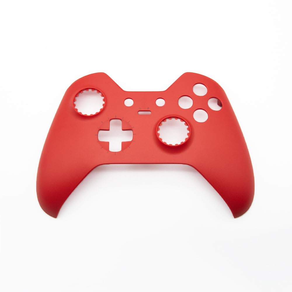 Ersatz-Gehäuse Vollschalen-Kit für Xbox One Elite 1st Controller - Inklusive Faceplates Abdeckung Mittlerer Rahmen Seitenschienen ABXY-Tasten LB RB Stoßfänger Zubehör (Rot)