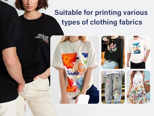 Image of A3 DTF Transfer Printer for T-Shirts, Built-in White Ink Circulation and Semi-Auto Cleaning System, Complete Set with Oven, Software, 5 x 250ml Ink, Transfer Film and Hot Melt Powder