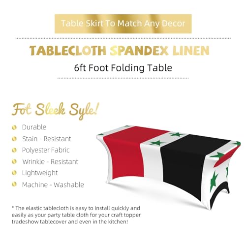 Nappe de table Syrie drapée en élasthanne de qualité supérieure - 6
