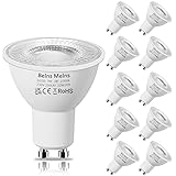 Lebensdauer: 15,000 Stunden Belns Melns GU10 LED Lampe, LED GU10 Warmweiß, 3W (ersetzt 35W), 10er-Pack
