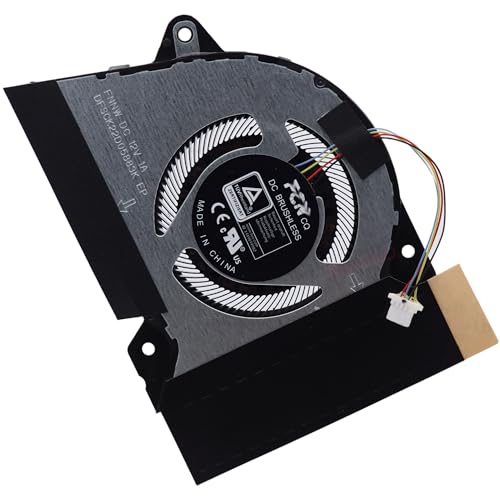 Deal4GO CPU Cooling Fan 13NR05S0AP0101 Replacement for ASUS G14 GA401 PX401 GA401QM-G14.R73060 GA401QH GA401IHR GA401QC GA401QEC, Black