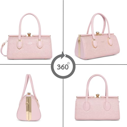 Image of Lavie Luxe Women's Glam Dazzle Satchel Bag | Satchel Handbag for Work | Ladies Purse | Stylish Shoulder Bag | Gift for Women