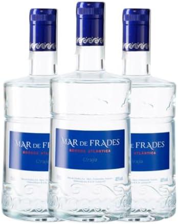Orujo Aguardiente Mar de Frades Blanco 70 cl (Box of 3 Bottles of...