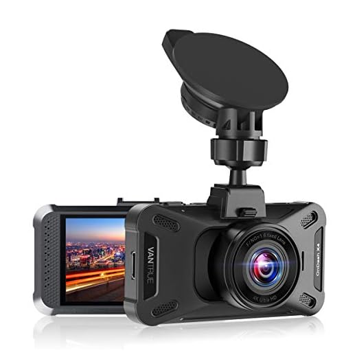 Vantrue X4 UHD 4K 3840x2160P 30fps Dash Cam, 3" LCD 160° Wide Angle Car Camera with 24 Hrs Parking Mode, Motion Detection, Sony Night Vision, Capacitor, Optional GPS, Support 256GB Max, Loop Recording