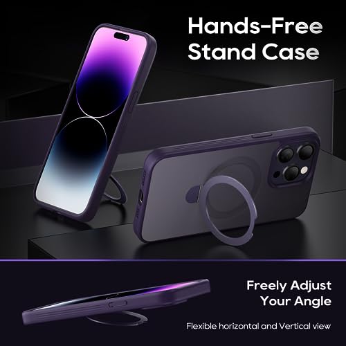 Coque MagSafe iPhone 15 Pro Max antichoc à anneau support et protège-écran - 4