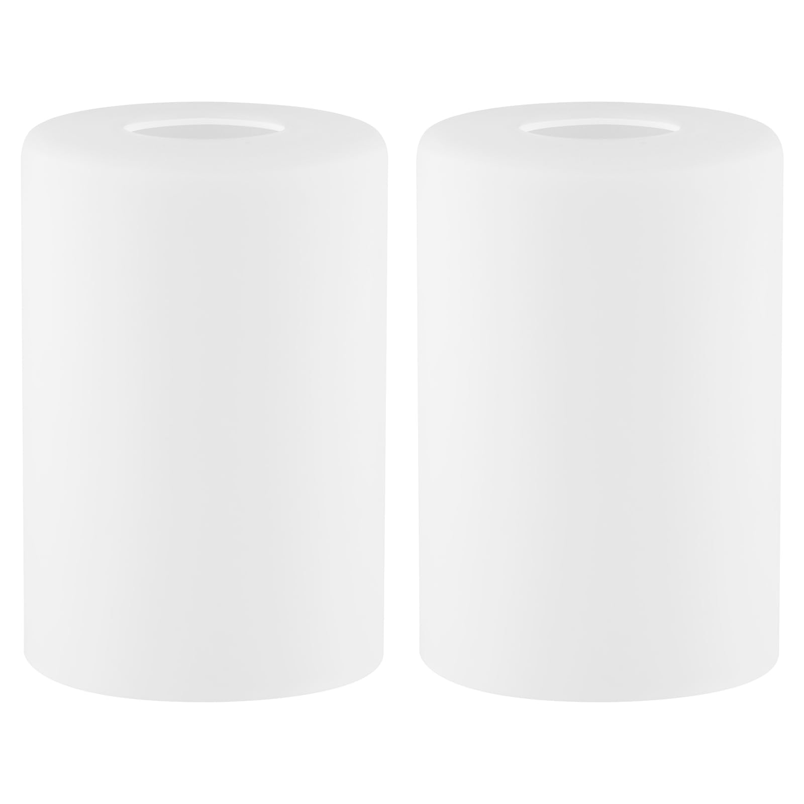 Confezione da 2 paralumi in vetro opalino satinato, senza labbra, per lampadari, lampadari, lampadari, lampade da trucco