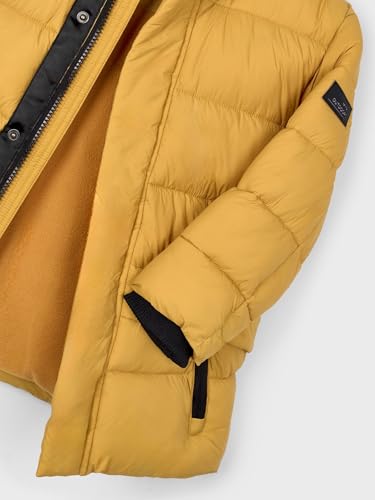 Mayoral Long coat for Boys Mustard3