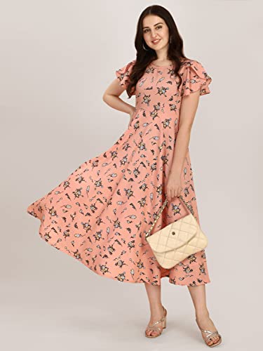 Image of QIQI Women's Crepe A-Line Maxi Casual Dress