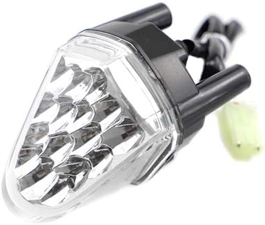 Miniatura 4 de GUAIMI 12 LED ClaroLente Humo Centro Luz Piloto Luz Parabrisas 3rd Ojos para YZF-R6 2006-2007 -Transparente