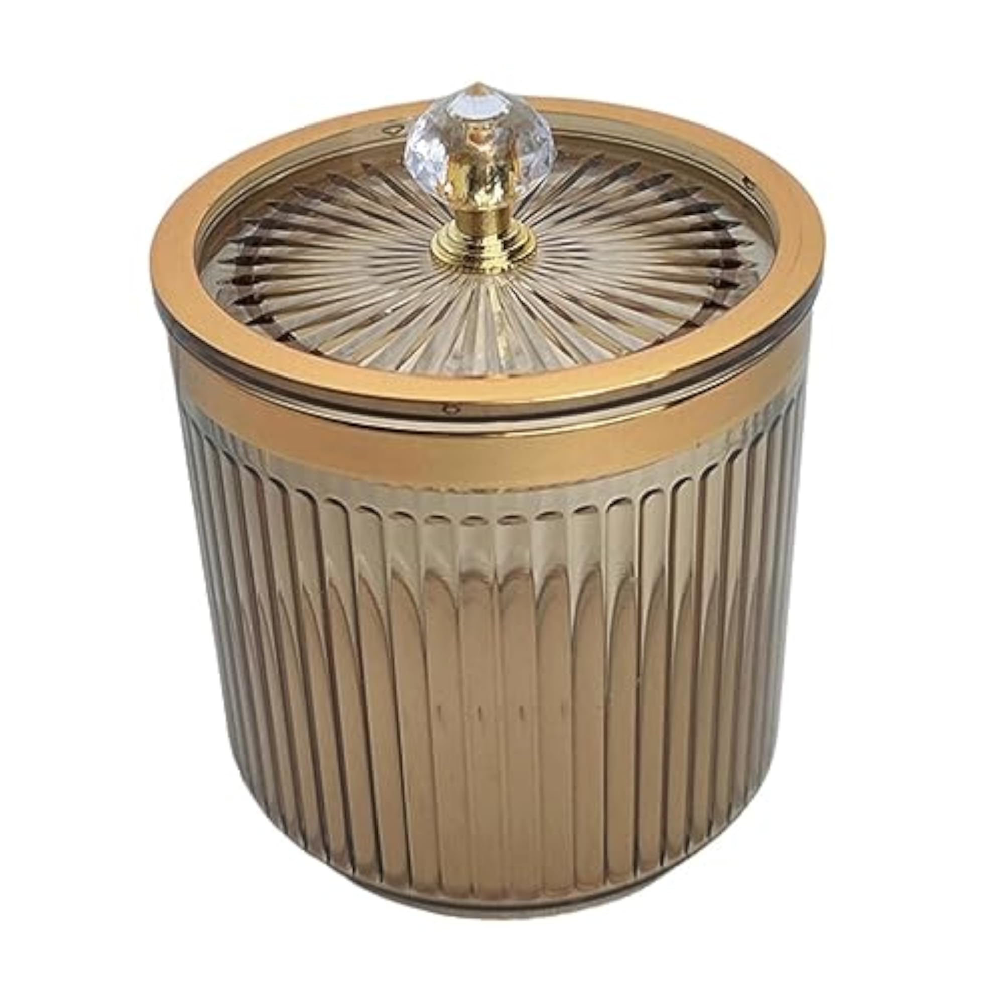 3X Cotton Round Pads Container with Lid, Vanity Organiser