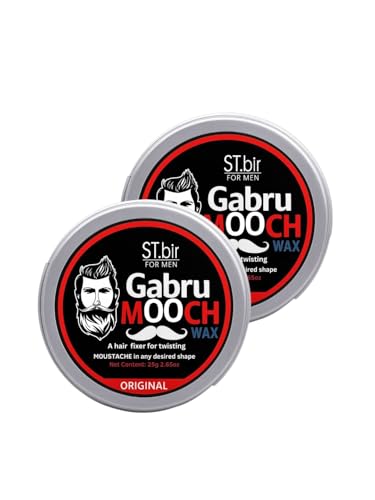 Image of Gabru Mooch Moustache Wax for Men - Strong Hold & Long Lasting Styling Wax | Natural Look | Original Scent 25g (Pack Of 2)