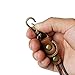 Necklace Lanyard-Vintage Leather Key Chain with Metal Lobster and Key Ring (19in)