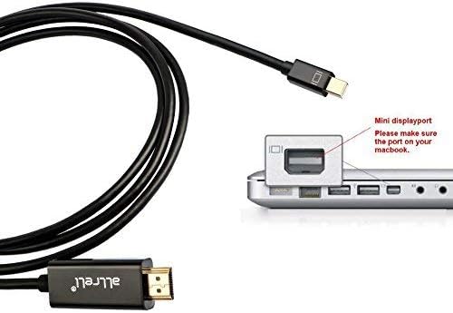 1.8M Mini DP to HDMI Cable, aLLreLi Mini Displayport to HDMI Adapter for Laptop, Personal Computer LCD TV ( Full HD 1080P ) - Black