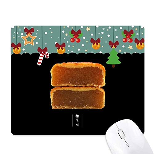 Tapis de souris gâteau de lune en caoutchouc, cadeau de Noël original