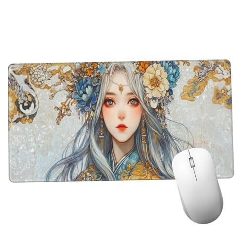 Colorido Alfombrilla Ratón 900x500x3mm Alfombrilla Raton XXL con Base de Goma Antideslizante,Accesorios Gaming Belleza,Ordenador Gamer Regalos,Mouse Pad Gaming Mejora La Precisión Y La Velocida Y706