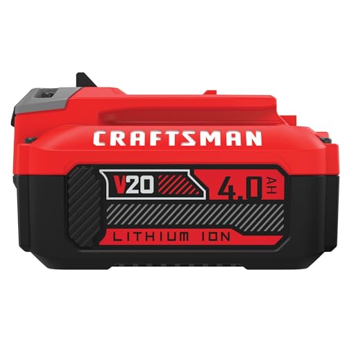 CRAFTSMAN V20 Battery and Charger, for Power Tool Kits and Outdoor Tools, 4.0 Ah, Lithium Ion Battery (CMCB204-CK) - image 9