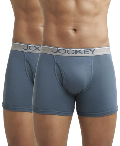 Jockey Men’S Boxer Brief (8009-0205-Dpslt_Deep Slate_M)