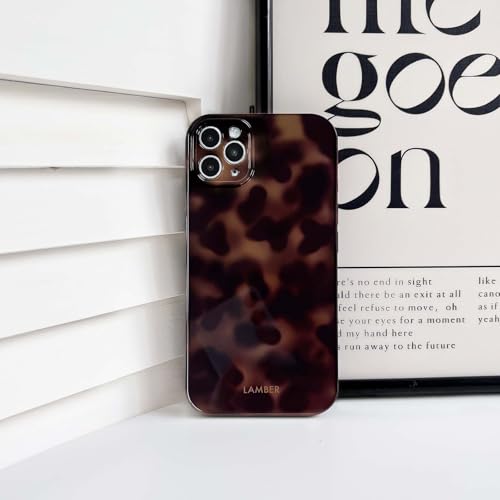 NITITOP Compatible with iPhone 11 Pro Max Case Cute Stylish Leopard Print Brown Amber Aesthetic Tortoise Design for Women Girls Men Soft TPU Shockproof Protective Cover - Brown - Image 5