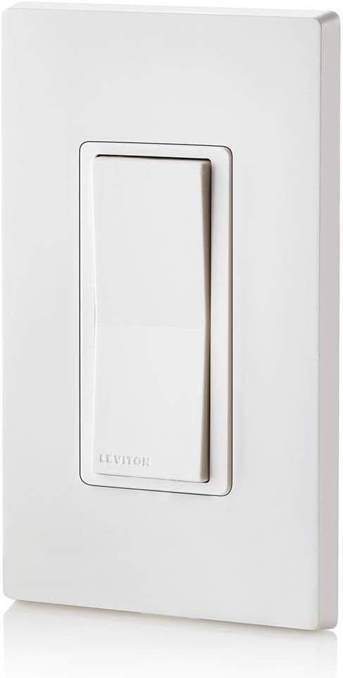 Leviton DD0SR-1Z Decora Companion Switch for Multi-Location Control, 120VAC, 60Hz, White, Ivory, Light Almond