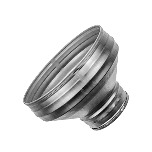 Vent Systems 200 mm auf 100 mm Rohr Reduzierung-Adapter - Reduzierverbinder für HVAC-Lüftungssysteme, Lueftungsrohr, Abluftrohr, Klimaanlage Verbinder - Rundrohr Reduktion/Reduzierstueck