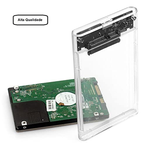 Case Hd e SSD Transparente Para Notebook Ps4 Usb 3.0 Sata