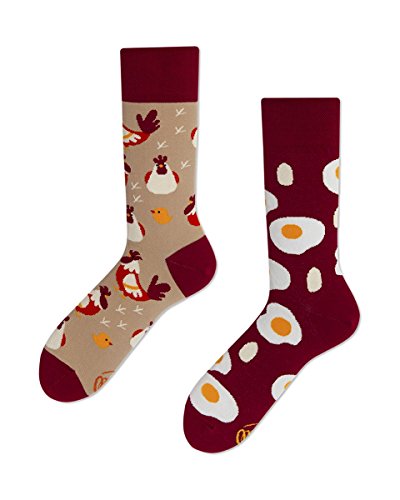 Many Mornings Egg And Chicken - Calcetines unisex Estampado. 43-46