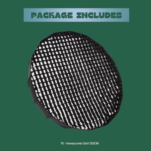 Image of Octagon Honeycomb Soft Grid, Flash Speedlight Umbrella Photo Softbox Reflector, for Softbox Studio Flash Lighting kit Grid (120CM Grid)